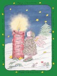 Frohe Weihnachten - Frieden - Doppelkarte mit Umschlag Frohe Weihnachten - Frieden - Doppelkarte mit Umschlag